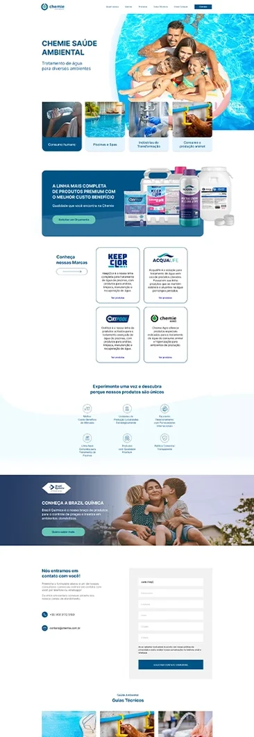 Site Chemie, criado pela Boutiq