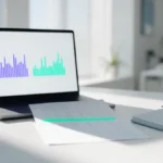 Mesa de análise de campanha com planilha de teste de holdout usada para medir o incremento do remarketing